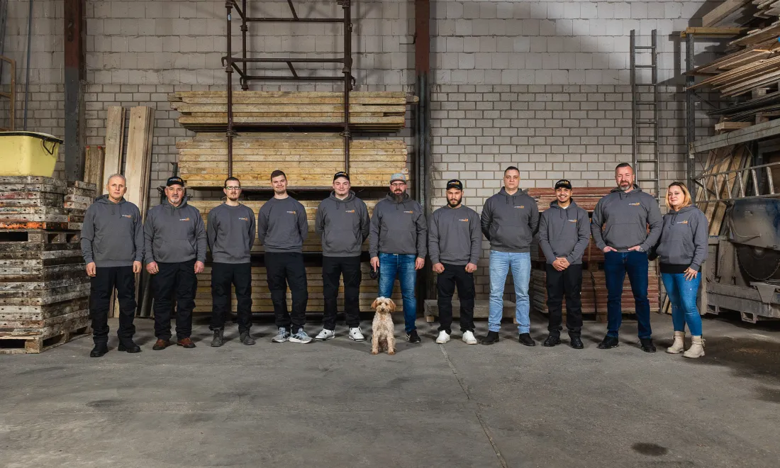 Das Team von Udo Röbkes Bauunternehmung