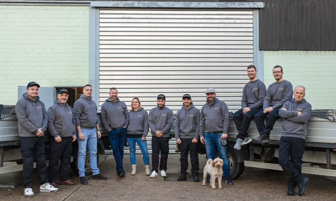 Das Team von Udo Röbkes Bauunternehmung